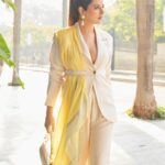 Natasha Luthra Instagram – Tis the season to shop till you drop and make heads turn wherever you go 💛Wearing this power-suit from @clothing.misaki – a perfect outfit for your next soirée, cocktail party or an event. They are Made to Order, Size Inclusive and open to Customization. Head to their page to explore some impeccable styles for the seasons to come.

Search for Burezā Pant Suit on their website for direct orders and get FLAT 10% OFF on first orders. No code required

#Misaki #HouseOfMisaki #MadeToOrder #pantsuit