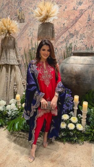 Natasha Luthra Instagram - Wore this stunning @jayantireddylabel outfit for her mumbai store opening last evening ♥️

It’s a PSA for all the brides to be you must check out her new store at Kala ghoda ✨