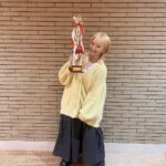 Natsumi Maki Instagram - くしゅん賞...じゃなくて殊勲賞だよ⭐️ #natsupoi #なつぽい #殊勲賞