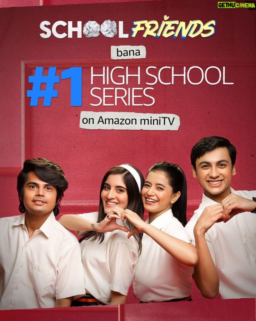 Navika Kotia Instagram - from friendship goals to series goals, School Friends bana miniTV ka most loved High School Drama! 🙌🏽 thank you so much for all your love 🥰 #SchoolFriendsOnAmazonminiTV #HighSchoolDrama #StreamingNow