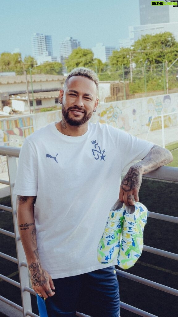 Neymar Jr Instagram - Welcome to Instituto Neymar Jr. 🤙🇧🇷 The Instituto Neymar Jr. is a community center in Neymar Jr’s former neighborhood where underprivileged youth are supported through sports, education and healthcare. Those children created graphics for the new Neymar Jr Instituto collection, now available on PUMA.com.