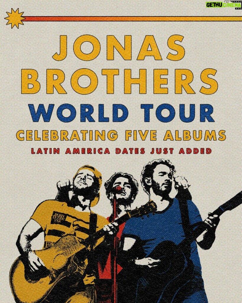 Nick Jonas Instagram - Here we go!! General on-sale starts today for Latin America in Peru, Buenos Aires, Mexico City and Monterrey. Go to jonasbrothers.com to grab tickets for your city!