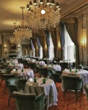 Nick Knowles Instagram - Wonderful romantic valentine’s with my lovely Katie at the incomparable @clivedenhouse restaurant - lovely service - a little too much wine and as you can see my best romantic face😂 the last pic was me saying “one langoustine?” If the dish is a langoustine dish it should have more than one langoustine - there was more noodle than langoustine! But that’s posh food for you sometimes. The meal was absolutely world class delicious - as were the wines. And all in such a beautiful historic setting.
And yes I paid for the meal - I just think people should know how magical it is - just put two langoustine or three on the langoustine dish 😳😂