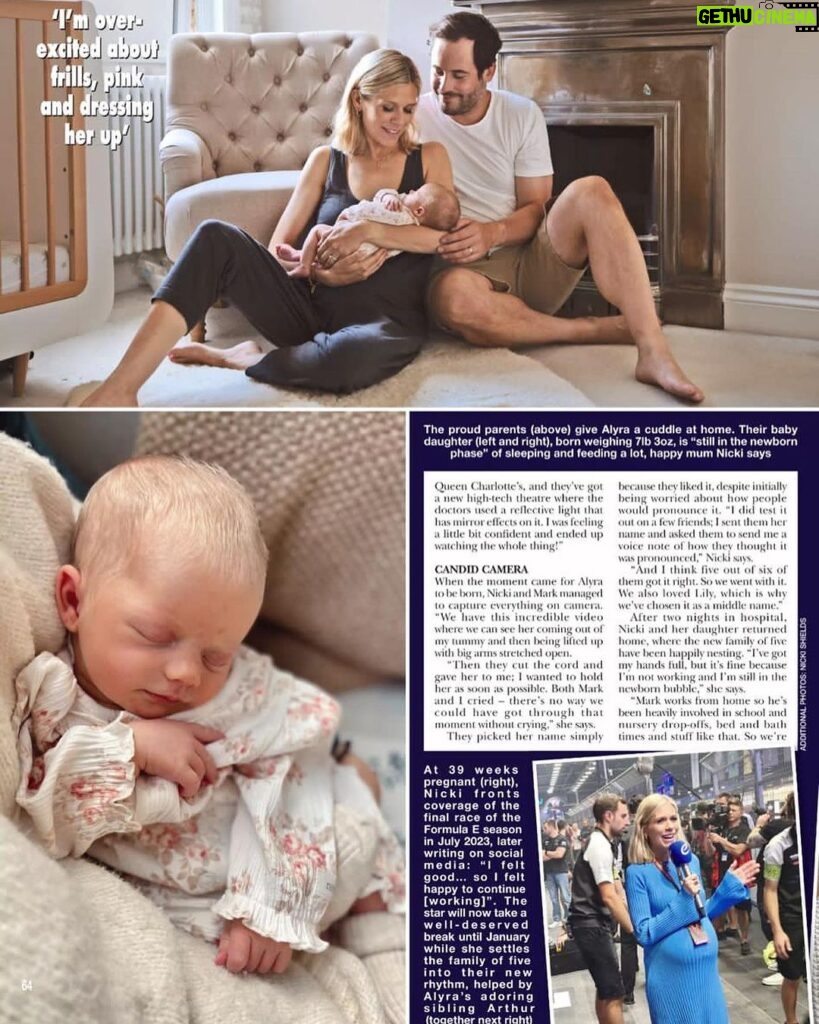 Nicki Shields Instagram - A sneak peak into this weeks HELLO mag! ❤️ Delighted to share some pics at home with the family. Pick up a copy for the full feature. A big thank you to the team at @hellomag for sharing our news of bumps and babies over the years of this mad old journey! Also thank you to @romybecker.photographer for capturing these special moments. I hope you like ❤️ #hellomag #family #AlyraLily #LandoLouie #ArthurBear #home #photoshoot #motorsportpresenter #tv #familylife