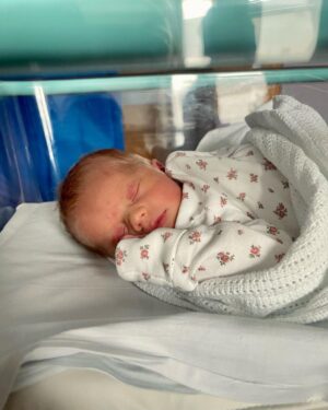 Nicki Shields Instagram - She’s arrived! Alyra (pron: a-lie-ra) Lily Sainthill. 7 lbs 3 oz. 🥰

We are beyond besotted. Her brothers seemingly adore her and haven’t poked an eye out (yet!). 

I can’t quite believe it. Am I really a mum of three ? 😳. It feels so surreal saying that out loud. I’m sure it was only yesterday we were getting married in Ibiza, partying without a care in the world! 

Having Alyra, the third (and final!) addition to the family makes it feel so complete and seeing the three kids together is just magical… I just need to work on my own magic now and grow an extra pair of hands… 

Huge thank you to all the doctors, nurses and midwives at Queen Charlottes Hospital. The treatment we’ve had from the moment I fell pregnant to leaving hospital with Alyra has been incredible throughout, especially the team who carried out my c-section and the nurses who cared for us after. 

Biggest thank you of all to my amazing husband @marksainthill, the calm voice throughout all the madness and juggling every thing behind the scenes. We couldn’t do it without you. 

Now - who’s got advice on bringing up a teenage girl? Given the circles I ran round my parents it’s probably best I start prepping now!!! 

#babygirl #newborn #AlyraLily #familyof5 #3under5 #family #queencharlottes #nhs