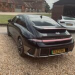 Nicki Shields Instagram - Nice or nasty ass? 🍑 Personally I love the rear end! I’m less keen on the front… The @hyundai Ionic 6 has been pretty divisive.. What are your thoughts? Nice or nasty?! Find out what Gin and I think and how it compares to the @tesla Model 3 on @electrifyingcom very soon.. This is the Hyundai Ionic 6… it’s just won 2023 World Car of the Year, which says a lot. A few more deets about this model: Ioniq 6 Premium Long Range AWD Price: £50,540 (14 June 2023) Battery and range: 74.0 useable (77.4 gross), 364-miles WLTP Power: 321bhp, 446lb ft of torque Performance: 5.1 seconds 0-62mph, 115mph top speed Transmission: Single speed, dual-motor AWD Charging: 233kW DC, 16 minutes 10-80% (28- 220), 11kW AC, 11 hours 45 mins on average home wallbox Boot: 401-litres. Frunk 15-litres Weight: 2,095kg V2G - yes Fun to drive? YES! Wearing another super comfy outfit from @thoughtthebrand #kindlygifted #hyundai #hyundaiionic6 #ionic6 #electrifying #electric #sustainable #sustainableliving #thoughtthebrand #driving #worldcaroftheyear