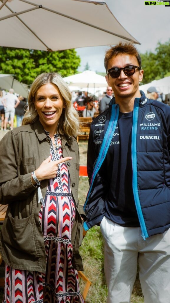 Nicki Shields Instagram - @fosgoodwood what an honour!! A few fave moments with motorsport royalty @sirjackiestewart, plus F1’s @alex_albon and WEC champ @aussiegrit captured by @_pedromarotti_ It’s always such a pleasure to see motorsports finest in the stunning back garden of Goodwood House! Can’t wait to bring you all our fave moments from the weekend on Monday nights @itv highlights show! If you’ve been before or were there this year… what was your top moment? The @motogp celebration? @sebastianvettel on the balcony? @mclaren Solus GT going up the hill? future lab?! #goodwoodfos #goodwood #itv #itvsport #f1 #wec #motogp #drift #rally #wrc #gt #sportscar #racecar #classiccar #supercar #electriccars