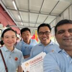 Nicole Seah Instagram - Hammer sale at Kovan 209 market today, in the ward of MP @sylvialim65 . The market was bustling with good food and long queues! Had the pleasure of walking with Marine Parade GRC candidate @fadli_fawzi and seasoned WP veterans. Following which, had to make the best of a precious Sunday by bringing the eldest out for a swim. Wishing all a restful National Day weekend. Kovan 209 Market & Food Centre