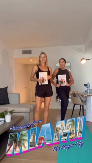 Nicole Stuart Instagram - Miami are you ready to come meet @totalbodybeautiful @mothersintolivingfit @andreaorbeck and myself  @booksandbooks tonight 5-7pm Bal Harbour shops.  Here’s a little warm-up we did after flying to get us ready!  Hahaha 🤩🌟♥️🙏🏻⁣
.⁣
.⁣
.⁣
.⁣
.⁣
#bibliophile #bookaddict #bookish #booklove #booklover #booknerd #books #booksofinstagram #bookstagram #bookstagrammer #bookworm #brickell #florida #losangeles #miami #miamibloggers #miamiflorida #miamihairstylist #miamiheat #miamilife #miamilifestyle #miamimodel #miamiphotographer #miamirealtors #newbooks #newreleases #readersofinstagram #reading #southbeach #southflorida