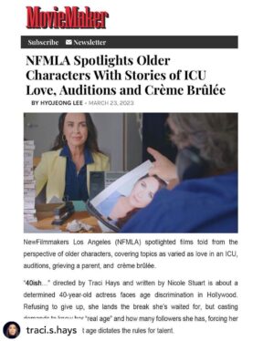 Nicole Stuart Instagram - #repost  Thank you @moviemakermag and @nfmla for creating space for a conversation around societal expectation of age. Such an honor to be apart of the conversation with my film @40ishtheshortfilm ⁣
.⁣
.⁣
.⁣
.⁣
.⁣
#actor #actorslife #behindthescenes #cinema #cinematic #cinematography #director #filmcommunity #filmdirector #filmfestival #hollywood #horror #horrormovies #independentfilm #indiefilmmaker #movie #movies #onset #producer #setlife #shortfilm #shortfilmfestival #shortfilmmaking #shortfilms #shortfilmshoot #supportindiefilm #videographer #videography #womeninfilm
