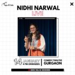 Nidhi Narwal Instagram - Saal ka pehla show hai, Aajao doston! 💖 Ticket link bio mein hai 🎫 Date : 14 Jan 2024 Venue 📍Comedy Theatre, Gurgaon Time : 4PM onwards TICKET LINK IS IN BIO