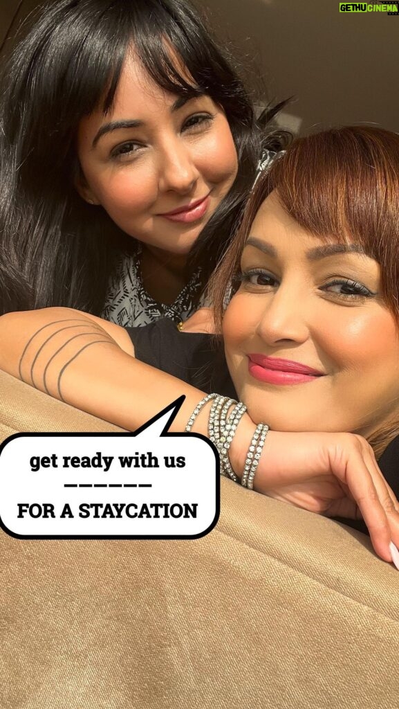 Nisha Rawal Instagram - ♥️ Take that staycation Get those nails done Eat that cake Drink that wine Wear that lipstick Meet that friend Do that thing! Coz You deserve everything your heart desires! Whatever your shape, size or colour, you are beautiful! . . . Meri Gullu thank you for this guest appearance & beautifying my grid: Nisha’s stuff: ☑️Earrings: @miabytanishq ☑️Watch: @tommyhilfiger ☑️Bracelet: 5 saal purana yaad nahin ☑️Shoes: Lokhandwala Andheri, Mumbai ☑️Tee: @zara ☑️Pants: Lokhandwala, Andheri, Mumbai ☑️HandBag: @coach ☑️Suitcase: @giordanoindia Gullu Rani’s stuff: ☑️Dress: @zara ☑️Watch: @rado ☑️Ring: Mahalaxmi Jewellers, Jaipur ☑️Shoes: @mlbkorea ☑️Slip-ons: @adidas ☑️Handbag: @coach