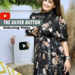 Nisha Rawal Instagram - ♥️ Super Psyched about UNBOXING the SILVER BUTTON! A big thank you for growing with me and becoming a part of my huge 100k family on Youtube! A big thank you to @youtubeindia for this moment of appreciation. I started my vlogs around 9 months ago and I reached the 100k mark around 3 months ago. 4 months ago due to an unfortunate accident, we did have a huge obstacle in this journey, but it is also during this journey that I have only gained immense appreciation for the work vloggers and youtubers put into their channel! So a few videos later here we are celebrating this 100k journey! Full video on my YT Channel! Link in BIO . . . . . . . . . . #NishaRawal #SilverButtonUnboxing #YoutubeMilestone