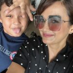 Nisha Rawal Instagram – ♥️
#NoFilter Selfies for life with my #BFF for life @kavishmehra didn’t know my bestie would be born from inside of me!
.
.
#feelingblessed
#mamababyduo
#5YearsAnd9MonthsOld Mumbai – मुंबई