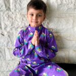 Nisha Rawal Instagram - 🙏 Kavish’s name comes from “कविश” which is also one among the many beautiful names of Lord Ganesha! So, with my little Ganesh by my side, I wish u happy festivities this #GaneshChathurthi May the almighty ward away all evil and bring joy, peace and prosperity to your lives! #GaneshChathurthi2023 . . . . . Outfits: @bunaai @style.diva22