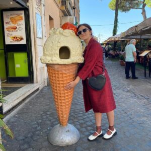 Noël Wells Instagram - ugh I went to Italy. It was so beautiful I have been in a pretty distraught since landing back in the states. There are barely any advertisements, people care about energy conservation, no one was really on their phones, everyone was chill (though on controversial note, food was just ok but to be fair I am not a food driven person.) we wandered into medieval towns I truly had no idea could possibly exist, I fucking drove a boat of a car in these medieval towns I deserve an award. I felt pretty humbled in the face of what humans have been compelled to create (mostly for god, ain't so bad to believe!). I stood at the top of a tower da Vinci drew from and what else? All the churches! I mean was I a nun in a past life?! At a certain point I realized some of the most beautiful things already exist so I could take a lot of pressure off myself and just be dumb and happy to witness life, though of course I do want to make some pretty things of my own. Also do I make a zine of this trip would you want it I have hundreds of photos! All pics of me by Gabi!