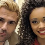 Olivia Swann Instagram - The first photo was taken on my last day filming with Matt as Constantine, the last photo was taken on one of my first days, with some of my favourite moments in between.⁣ ⁣ @mattryanreal is so incredibly dedicated to John Constantine, he IS John Constantine and that made every scene we had together so special. The journey John and Astra went on was intense but grew into something wonderful and it’s been such an honour to be part of that story. I owe a lot to Matt, he made my first days on set so easy and comfortable and working with him will forever be a joy. Thank you Matt for bringing every bit of Constantine to life and for your grace and grit. I’m thrilled we still have you playing around with us 🔥 ⁣ ⁣⁣ #johnconstantine ⁣#dclegendsoftomorrow #hellblazer #hellspawn #legend #finale #legendsneverdie #magic ⁣⁣⁣ ⁣⁣⁣ ⁣⁣⁣ ⁣⁣⁣