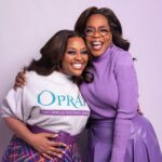 Oprah Winfrey Instagram - @sherrieshepherd wore the original Oprah Show sweater and I wore my Sherri inspired (purple) skirt and a great time was had by all at the @sherrishowtv this week! @thecolorpurple is in theaters this Christmas Day 💜