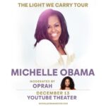 Oprah Winfrey Instagram - Book lovers unite! I’m excited to join our forever First Lady @MichelleObama on her #TheLightWeCarry Tour in Los Angeles on December 13 to discuss her new book. Head to michelleobamabooks.com for tickets and hope to see you there 📖 YouTube Theater