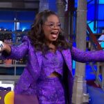 Oprah Winfrey Instagram - Had some time today to welcome @colbertlateshow to his first show back…and by that I mean give his audience a Purple surprise! @thecolorpurple is in theaters starting this Christmas 💜💜💜