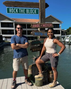 Page Turner Instagram - We’re baccccccckkkkkkkk!! Yep!! @mitchglew and I are BACK on ROCK THE BLOCK on @hgtv Bayyyyybeeeeee!! @mitchglew 

Season 5: REDEMPTION!!! Why are we back???? ONLY TO WIN!!! 
Be afraid teams … Be verrryyyy afraid!! 🤣🤣🙏🏽👊🏽💪🏽

I must say, we are with some of the coolest teams ever though ❤️ So happy to be back with our neighbors and fellow Canadians from last year @sarahbaeumler & @bryanbaeumler and our new neighbors @thelyndsaylamb & @thelesliedavis and @keithbynum_ & @emuralit! 

Whew! This competition is going to be NO JOKE — Imma love to hate beating everyone’s BLEEEEEPPPPPPP! 🤣🤣 But I love Ya’all!! 🤣🤪
✨✨✨✨✨✨✨✨✨✨✨ #TeamPage&Mitch for the WIN!!