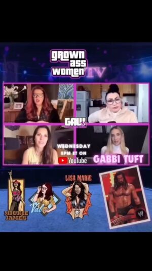 Paige Nicole Mayo Instagram - @gabbituft joins the slumber party tonight on @gawtv ! Starting at 5pm EST on YouTube.com/GAWTVShow! Don’t miss the premiere with me @themickiejames & @REALLiSAMARiE! 🌟