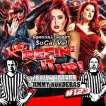 Paige Nicole Mayo Instagram - Huge thank you to @refinitup podcast with the stripiest dudes in the biz (and literally iconic contributors to wrestling) @realjimmykorderas and @babyhebner! Follow now and check the links to listen to the HILARIOUS shenanigans we got up to! Have never laughed so loud on a #podcast interview like I did with these gents. 😂 🎧 🎙️ #RefItUpDontEffItUp