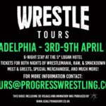 Paige Nicole Mayo Instagram - 🇺🇸 Wrestle Tours comes to #Philadelphia. 🙌 We’re nearly sold out of packages for #WrestleMania 40. 🔥 Don’t miss out! 👉 Enquire here: bit.ly/WrestleMania2024 ✉️ Or email us at tours@progresswrestling.com 📺 A huge thank you to @abmultimediadesigner for the amazing video package! #WrestleMania40 Philadelphia, Pennsylvania