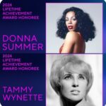 Pam Tillis Instagram - So proud of my two friends the legendary First Lady of Country Music @officialwynette and The Queen of Disco @officialdonnasummer #2024grammylifetimeachievementawar Congratulations to their families and teams! The highest honor an artist can receive from @recordingacademy