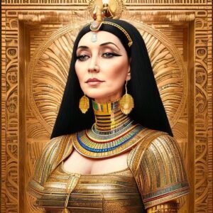 Pam Tillis Instagram - Finally succumbed to the lure of the Lensa app!! I got your “Queen of Denial” right’chere! #countrymusic #Cleopatra #90scountry
