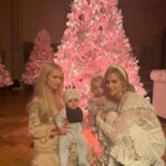 Paris Hilton Instagram - Celebrating our baby girl London with a pink Christmas! 💕💕🎄💕💕