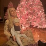 Paris Hilton Instagram - Celebrating our baby girl London with a pink Christmas! 💕💕🎄💕💕