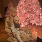 Paris Hilton Instagram - Celebrating our baby girl London with a pink Christmas! 💕💕🎄💕💕