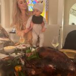 Paris Hilton Instagram - So much to be grateful for this Thanksgiving🥰🩵👶🏼👶🏼💗 #SlivingMom ✨ Beverly Hills, California