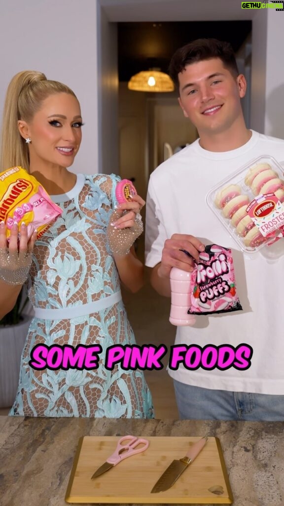 Paris Hilton Instagram - Never let anyone treat you like a yellow Starburst 😂 @Nick.DiGiovanni. 🎀💖🍬 #Sliving If you love pink as much as I do, be sure to check out my iconic pink cookware collection at @Walmart! 💕