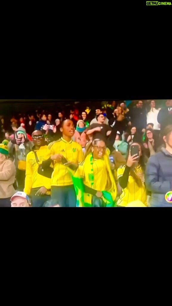 Parisa Fitz-Henley Instagram - 🙏😭🖤💛💚🇯🇲💚💛🖤 Heart bursting! Video description: Various post-match angles of fans cheering in stands and players on a football pitch as members of Jamaica’s ‘Reggae Girlz’ football team, Brazil’s football team, and coaches process the results of the match. Several players are crying either in sadness or joy. Repost @kaminajsmith 👇🙏 WE ARE THROOOOOOUGH!!! PROUD BEYOND PROUD!!!! #BeyondGreatness #DeterminedWarriors Our Girlz have made History upon History upon History!! 🇯🇲🇯🇲🇯🇲🖤💚💛🖤💚💛⚽️🏆⚽️🏆⚽️