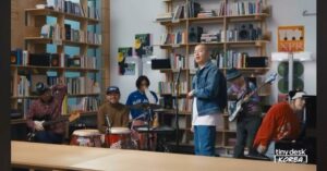 Park Moon-chi Instagram - Tiny Desk Korea @esensofficial  w/band AKG,@hukky_shibaseki