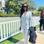 Patina Miller Instagram - White House Easter Egg Roll earlier this week. Thank you @ericaploewe for inviting us to the celebration!! My baby had the best time..we all did! 💕💕 White House Washington DC