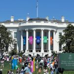 Patina Miller Instagram - White House Easter Egg Roll earlier this week. Thank you @ericaploewe for inviting us to the celebration!! My baby had the best time..we all did! 💕💕 White House Washington DC