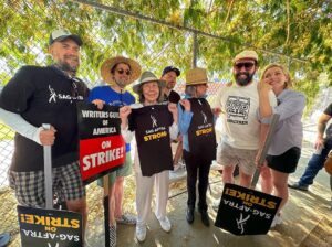 Paul Scheer Instagram - @janefonda and Lily Tomlin will always show up. It was amazing get to walk with these 2 icons and these 4 other fashion icons @junediane @brettgelman @sethismorris @benrodgers #sagstrike