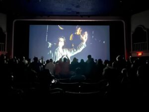 Paul Scheer Instagram - This was my 1st time seeing STOP MAKING SENSE and I immediately want to see it again. What an epic night @vidiots - I love this place so much to see the @talkingheadsofficial with  @kimletgordon // hats off to Maggie McKay and the whole team for bringing movie theater culture to the east side. #stopmakingsense @a24