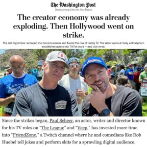 Paul Scheer Instagram - Thank @washingtonpost & @taylorlorenz for highlighting @friendzone which @robhuebel and I have been doing for awhile because we love it and because we don’t have to ask permission to do ideas we want to mess around with.