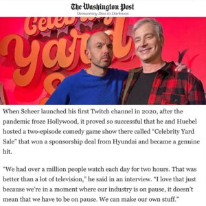 Paul Scheer Instagram - Thank @washingtonpost & @taylorlorenz for highlighting @friendzone which @robhuebel and I have been doing for awhile because we love it and because we don’t have to ask permission to do ideas we want to mess around with.