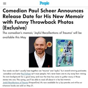 Paul Scheer Instagram - Thanks @people for the shout out and for highlighting some of my classic childhood picts (SWIPE THRU). If you preorder through the Harper link in my bio above- you can buy the book for 14.99 on Amazon.