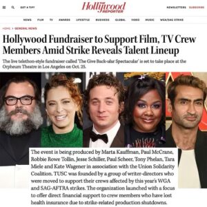 Paul Scheer Instagram - Here we go…10/25 The Orpheum in DTLA - tickets are available now at @ticketmaster. Use the code “Solidarity” for advanced sales until Friday. All money raised goes to @mptf emergency funds. By the way This is just the 1st batch of casting announcements!!