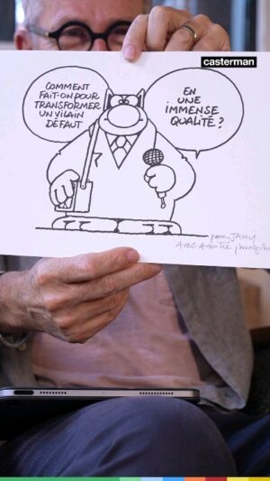 Philippe Geluck Instagram - La curiosité est-elle un vilain défaut ? 🤓 @lechatdegeluck a son mot à dire et son créateur ne va pas donner sa langue au chat 😜😺
.
.
.
@casterman_bd #Epicurieux #Jamy #vulgarisation #culturegénérale #bandedessinée #BD #lechat