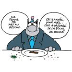 Philippe Geluck Instagram - Si le dessin date un peu (vous le remarquerez au trait du dessin de Philippe Geluck qui a évolué au cours des années) il reste d’actualité en cette période de fêtes.