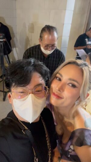 Piya Sawetpikul Instagram - #ก้องแอบดู #ก้องขอเผือก เจอน้อง #อุ้มลักขณา @lukkanaaum ที่มาแสดงความยินดี ในงาน เปิดตัวซีรีส์ #hangout #monomax #เริ่ม17พยนี้ #เป็นกำลังใจให้น้องเสมอนะคะ #มีความสุขนะคะ @thanya.wachi @bewachi