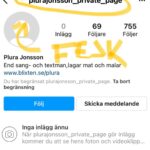 Plura Jonsson Instagram - Fler bedragare i farten, trist. Anmäl gärna