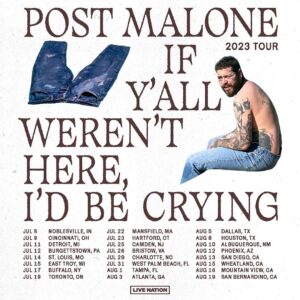 Post Malone Instagram - i love y’all so very much, and I’m so excited to get out and do some more shows for y’all 🥹help me put a baby through college, and come on out 🍻 some cool new production, new songs, and a very very handsome man up on stage 😎 sending love to you and yours 💕💕